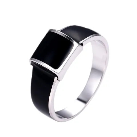 Новинка, однотонное гладкое асимметричное мужское кольцо BOCAI в стиле ретро, ювелирные изделия из серебра пробы, модное простое кольцо