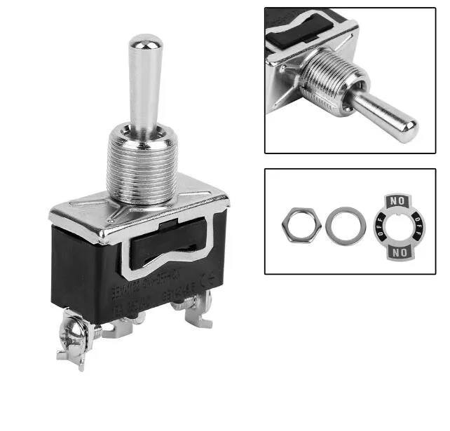

15A Toggle Switch 250VAC 3 Pins Accessories High Quality LED Light On-Off-On