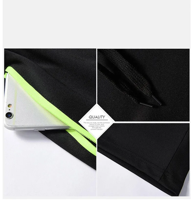 

Summer New men's Casual Trend Loose quick-drying Shorts Ice Silk five-point Pants men's Zipper Sweatpants Large size Cool Down