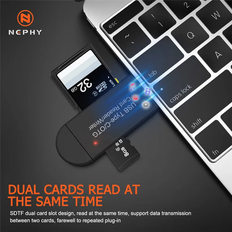 USB 3,0 считыватель карт памяти type c OTG android адаптер кардридер для micro SD TF microsd ноутбука Настольный компьютер usb интерфейс