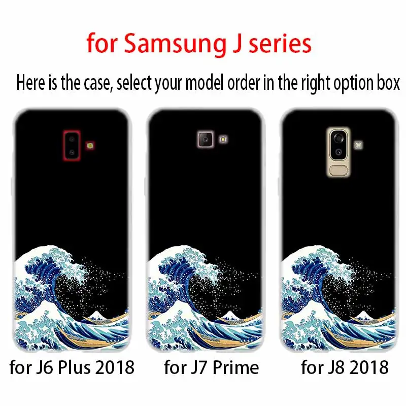 Мягкий чехол из ТПУ для Samsung Galaxy J6 J8 J5 J7 J4 Core Plus 2018 2016 2017 EU Prime Pro Ace Wave Art Japanese Classic |