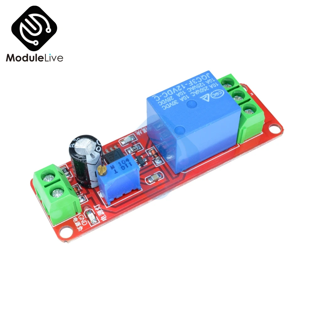 10PCS DC 12V Time Delay relay shield NE555 Timer Switch Shield Adjustable Module 0 to 10 Second Board Wholesale | Обустройство дома