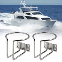 2pcs stainless steel boat ring cup drink holder universal drinks holders for marine yacht truck rv car trailer hardware