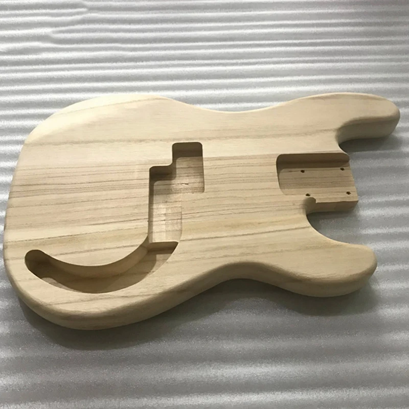 

Hot-Unfinished Handcrafted DIY Guitar Body Polished Wood Type Electric Guitar Maple for PB Style B Guitar Body