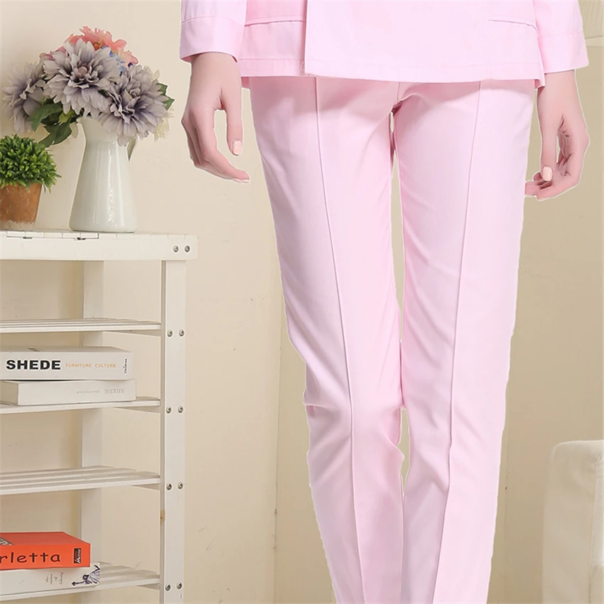 Medical Uniforms for Women Nurse Surgical Pant Hospital Doctors Scrub Work Wear Thin Solid Nursing Scrubs Pant Costumes