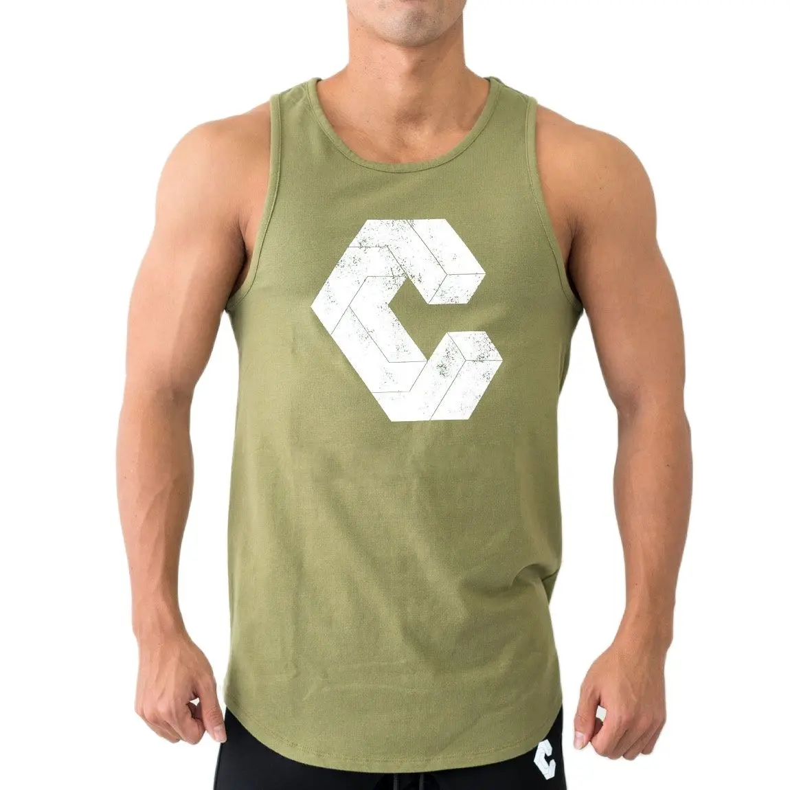 

Men's Cotton Multicolor High Elastic Vest T-Shirt Muscle Fitness Partner Sports And Leisure Running Sleeveless Vest T-Shirt