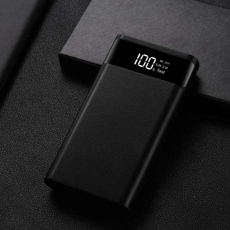 Двойной USB порт Micro type-C Внешний Аккумулятор Чехол 6*18650 чехол для батареи цифровой дисплей зарядная коробка внешняя оболочка