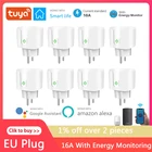 Tuya 16A умный Wi-Fi разъем ЕС с Мощность монитор умный дом Беспроводной розетка таймер разъем Voice Управление от Alexa Google Home
