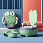 Детское кресло, сиденье для унитаза, детский портативный Детский горшок, моющийся детский туалет, Детский горшок с лягушкой, тренировочный съемный горшок для девочек и мальчиков