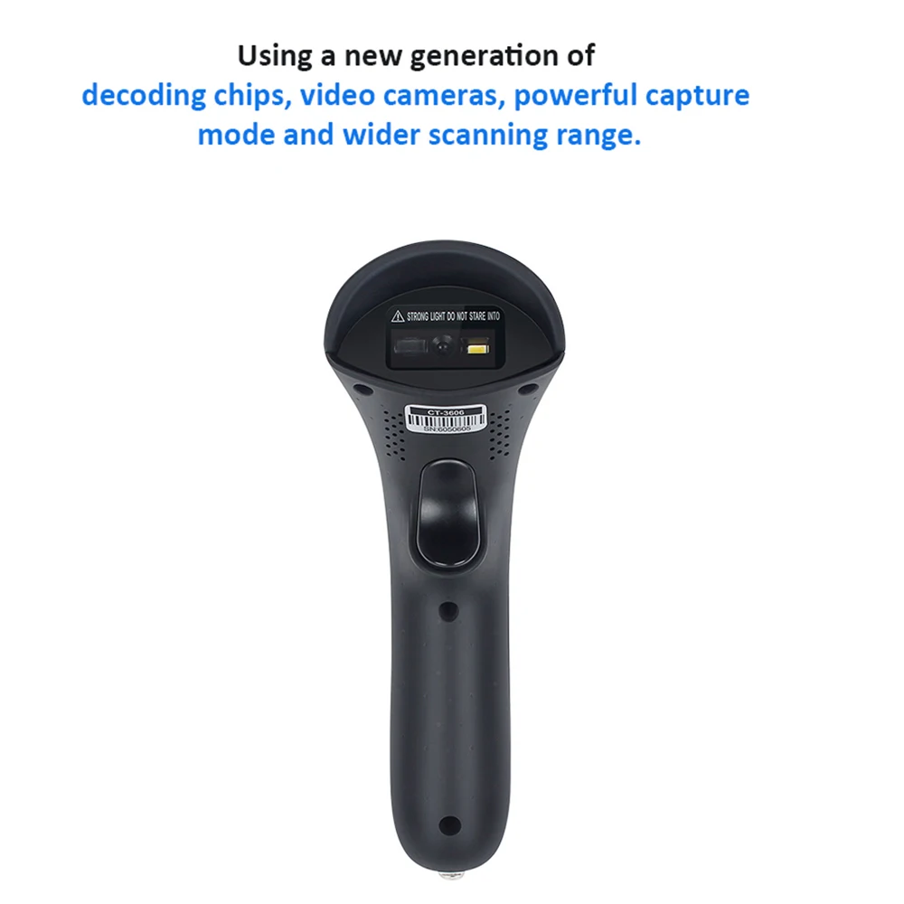 Беспроводной сканер штрих кода RF1000G ручной Wechat считыватель для мобильного