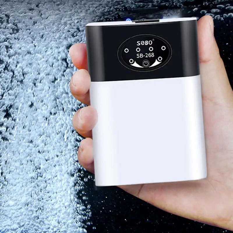 Portable Dual-Purpose Oxygen Pump for Fish Tank Aquarium with Exhaust Air Stone, USB Charging, and Ultra Silent Air Compressor image 2