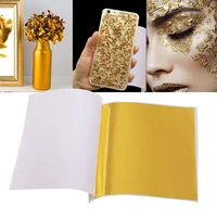 100pcs gold leaf edible gold foil sheets for diy cake decoration arts crafts gilding design paper gift wrapping scrapbooking