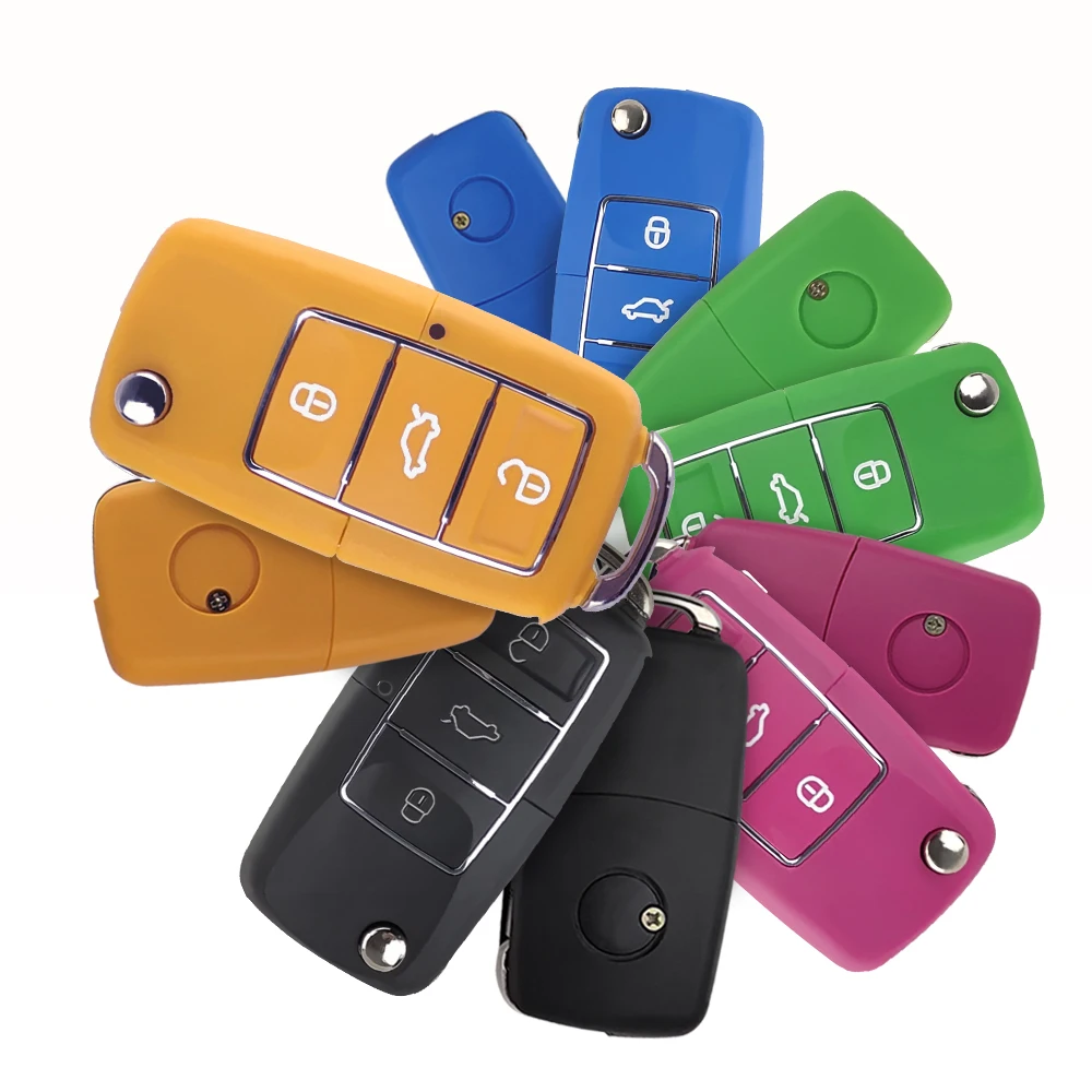 Корпус автомобильного ключа для Volkswagen Vw Seat Skoda Jetta Golf Passat Beetle Polo Bora сменный