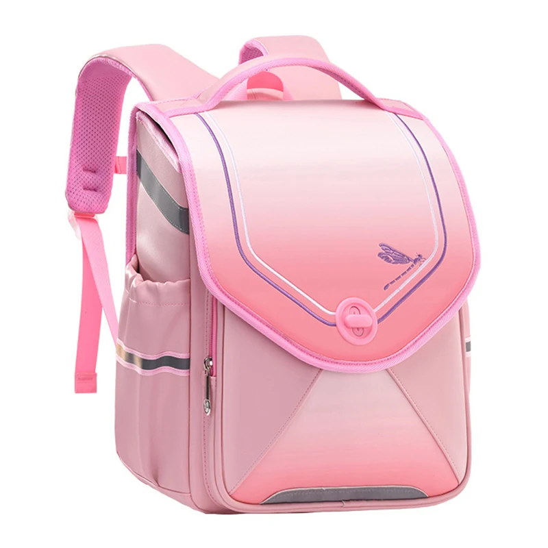 Ортопедический школьный ранец для детей, многофункциональный вместительный рюкзак с откидной крышкой для учеников начальной школы, сумка ...