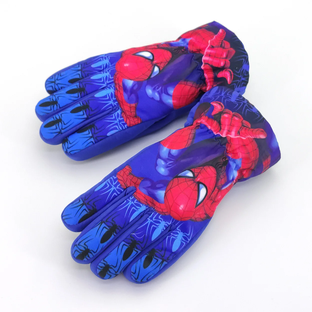 Перчатки Лыжные Детские Зимние непромокаемые ветрозащитные Мультяшные перчатки