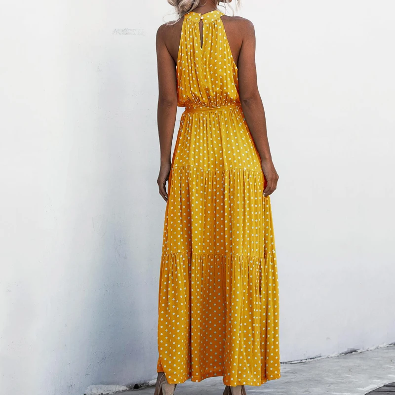 Летнее элегантное сексуальное пляжное длинное платье для женщин 2020 модное с