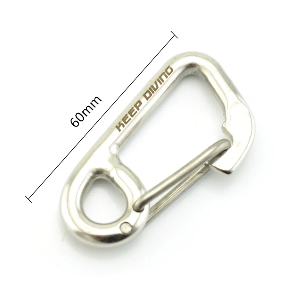 

316 Stainless Steel simple hook safety hook diving buckle Diving Hook Spring Hook Bolt Snap Hook Clip Diving Equipment