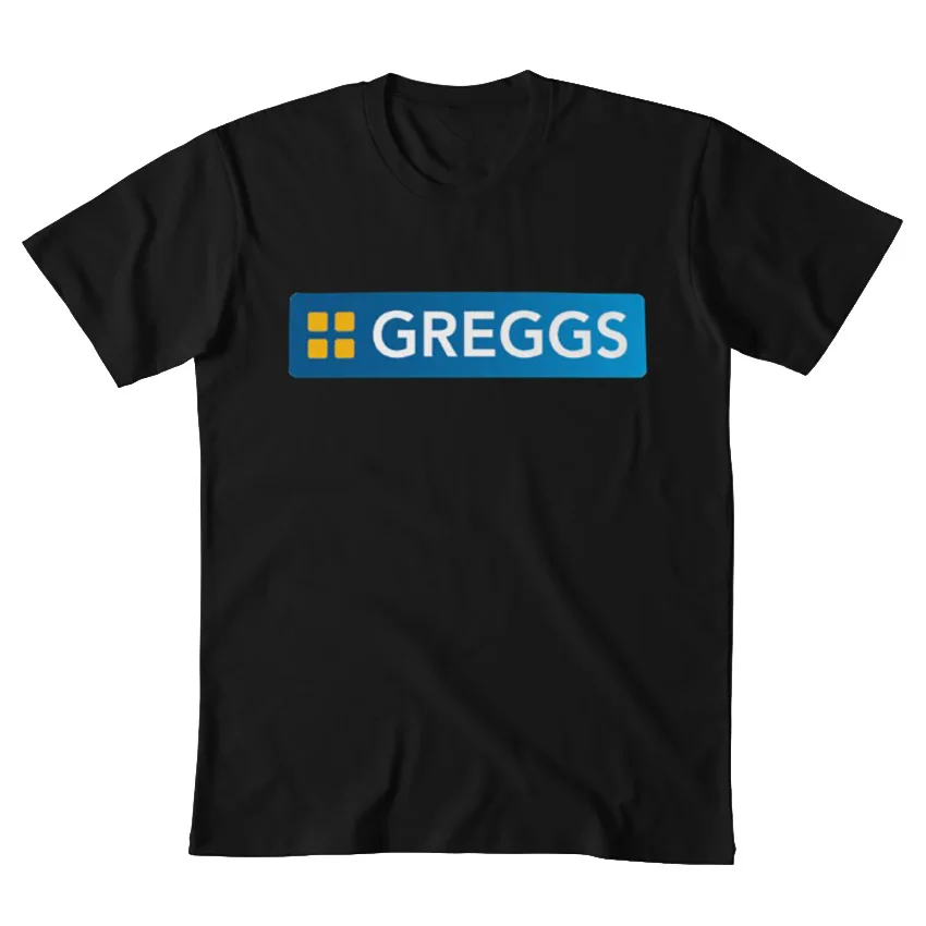 Greggs футболка greggs логотип sayers пекарня пасти на вынос донос пицца хижина