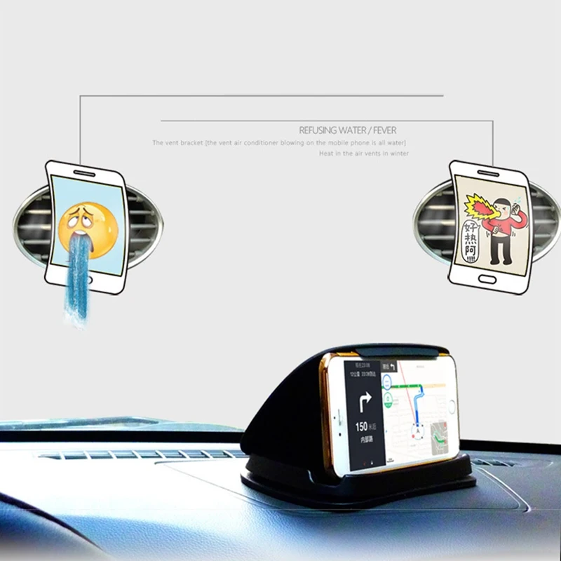 

1pcs Car Mobile Phone Instrument Panel Non-slip Silicone Bracket Smartphone Anti-skid Car Holder For Mobile Phone GPS