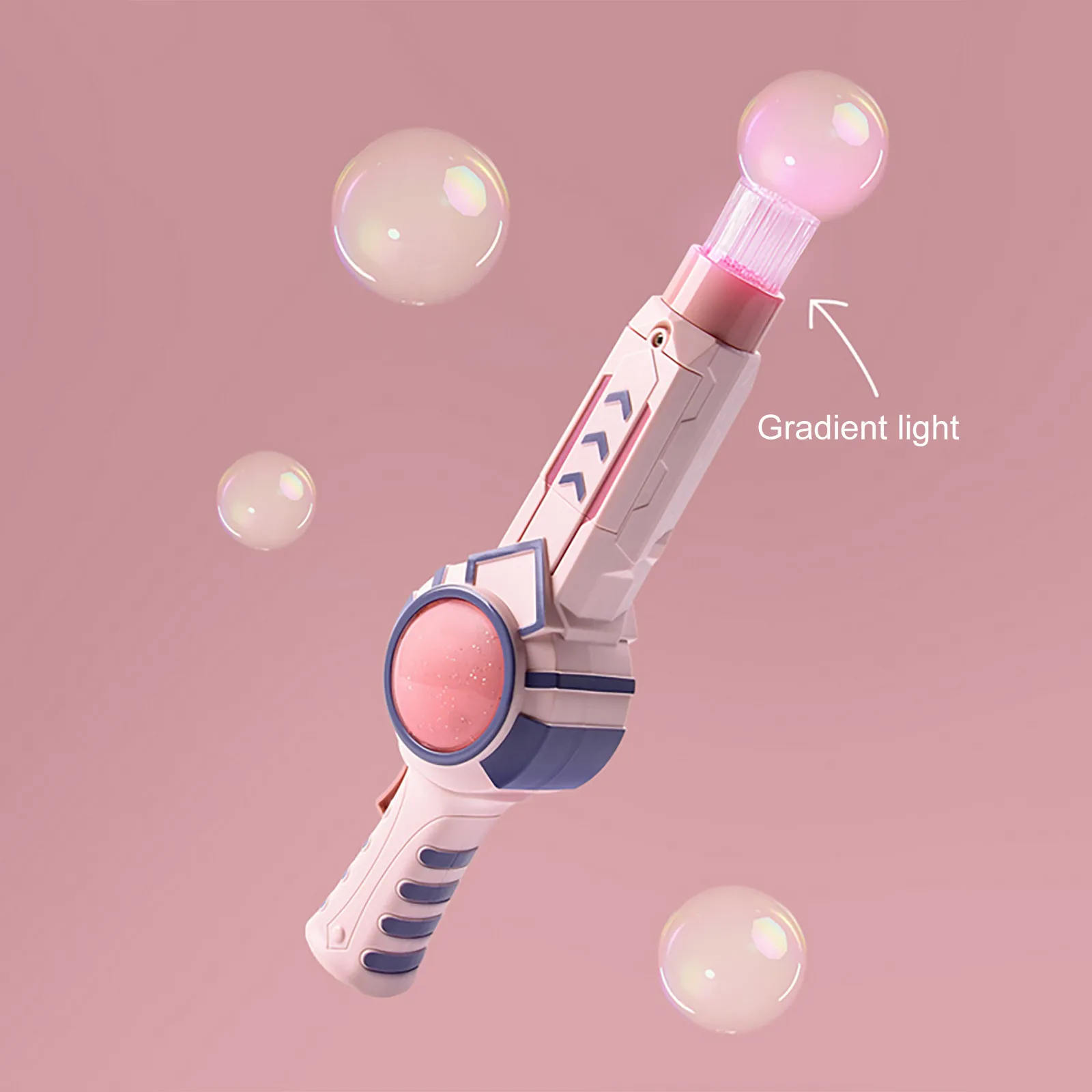 

Elastic Smoke Bubble Wand Girl Heart-Shaped Bubble Machine Toy 70ML