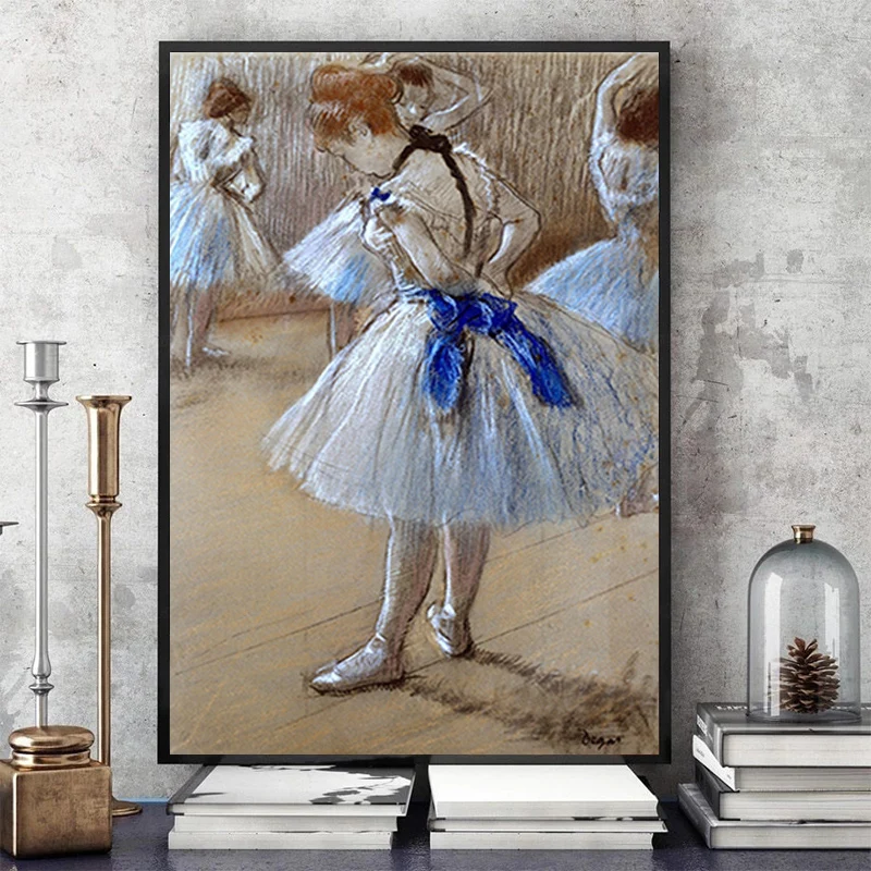 Рисунок на холсте Эдгар дегас подготовка танцора классические настенные картины