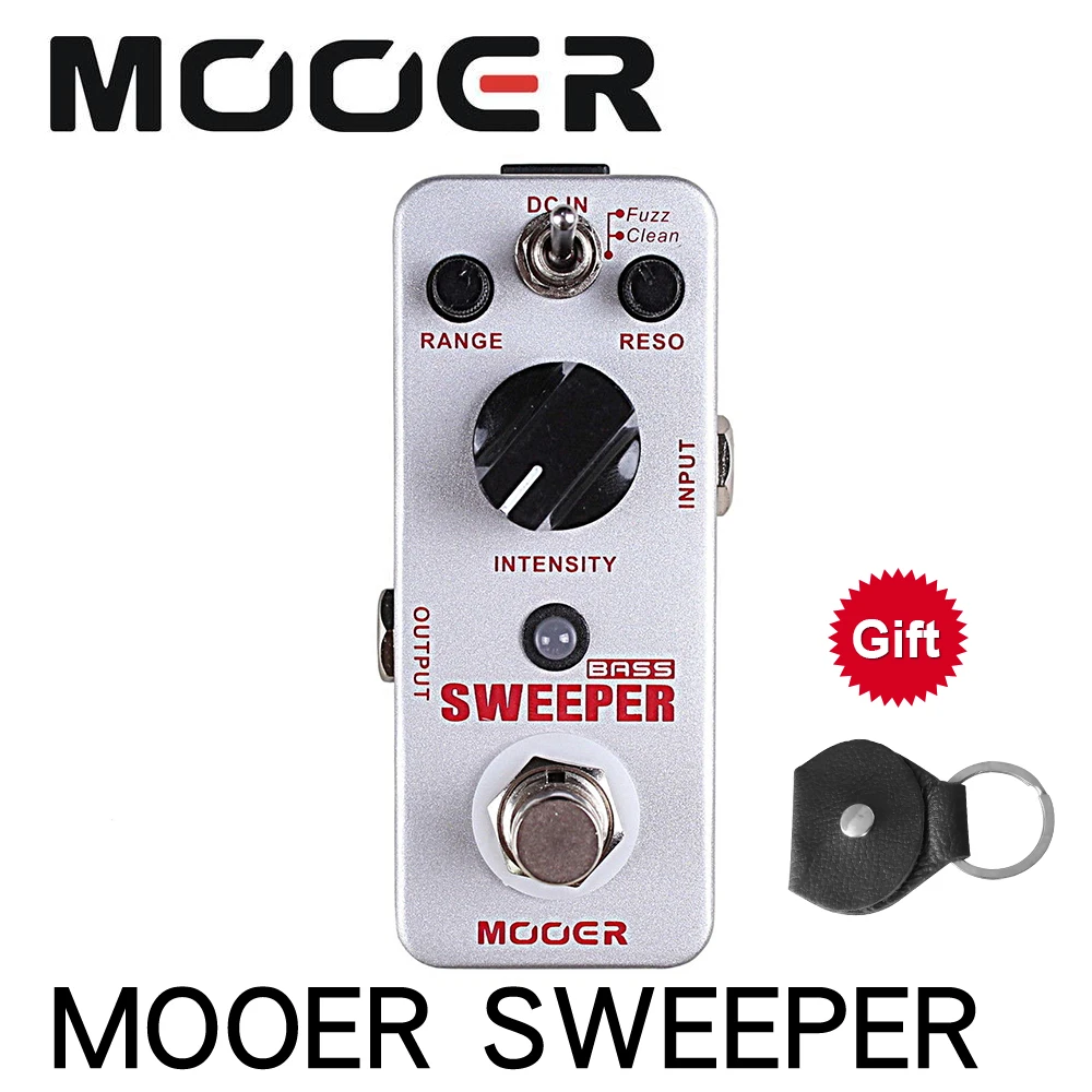 MOOER SWEEPER Bass Guitar Filter Effect Pedal True Bypass Full Metal Shell With true bypass footswitch LED indicator light