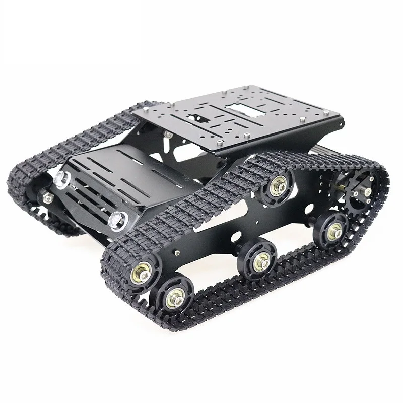 Гусеничный радиоуправляемый робот бак шасси с пластиковой рамой из алюминиевого