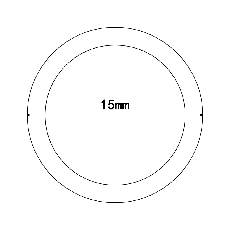 15mm 50 шт. DIY сборка деревянных колец Детские художественные поделки детские погремушки кольцо браслет ручной Колокольчик Прорезыватель для новорожденных игры игрушки - Цвет: 15mm