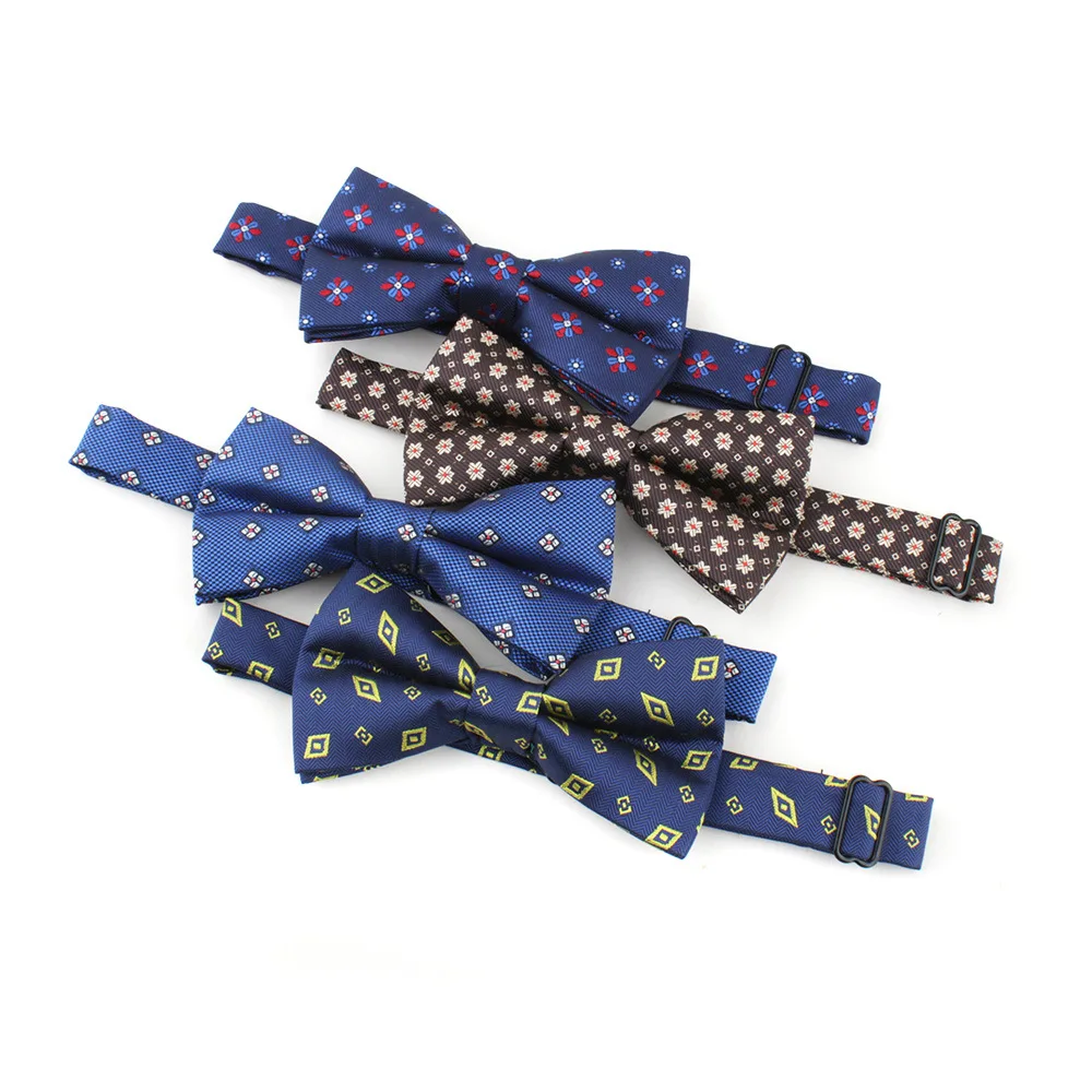 Мужской галстук-бабочка с бриллиантами клетчатое платье цветочным узором