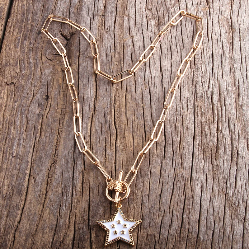 Модное ожерелье чокер RH массивное в стиле хип хоп массивная цепь золотого цвета