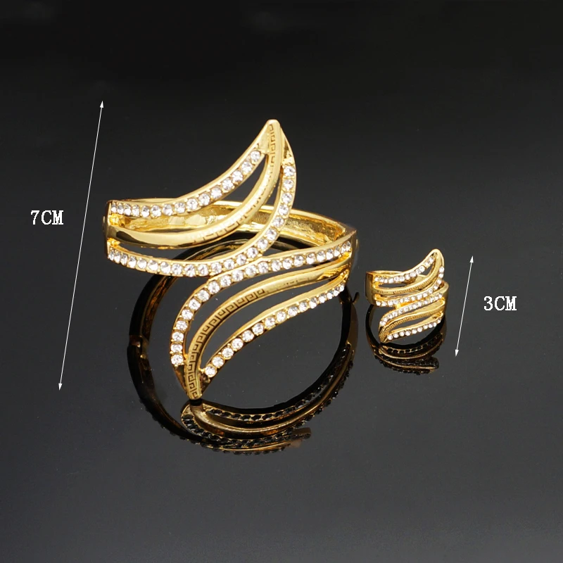 Африканские наборы ювелирных изделий с золотым покрытием новый дизайн свадебные