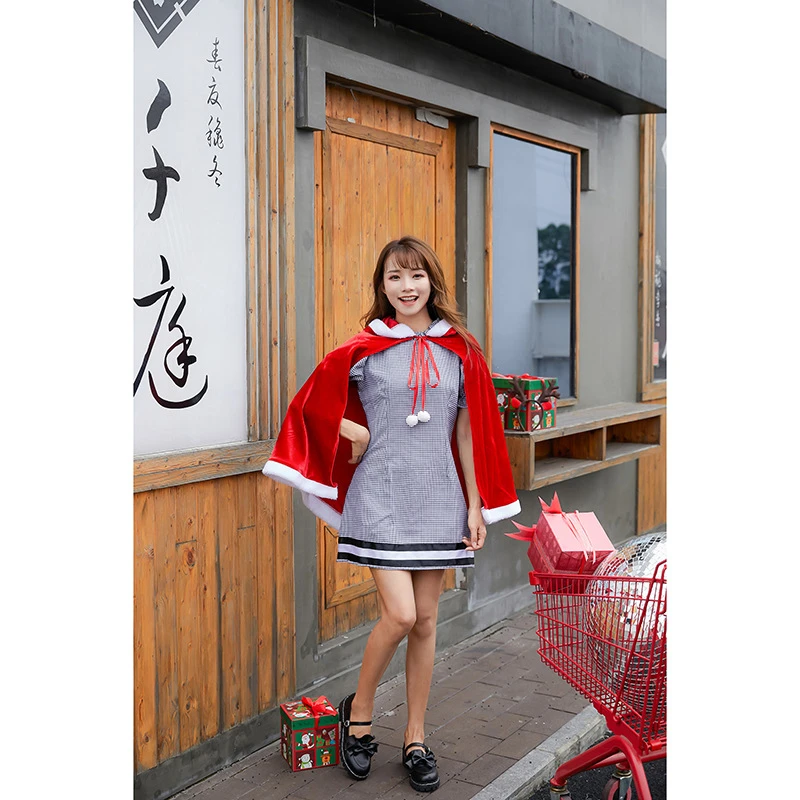 Рождественское обслуживание японский милый Рождественский комплект зимнее