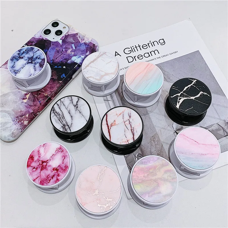Градиентная мраморная Складная подставка-держатель для Мобильный телефон iphone11