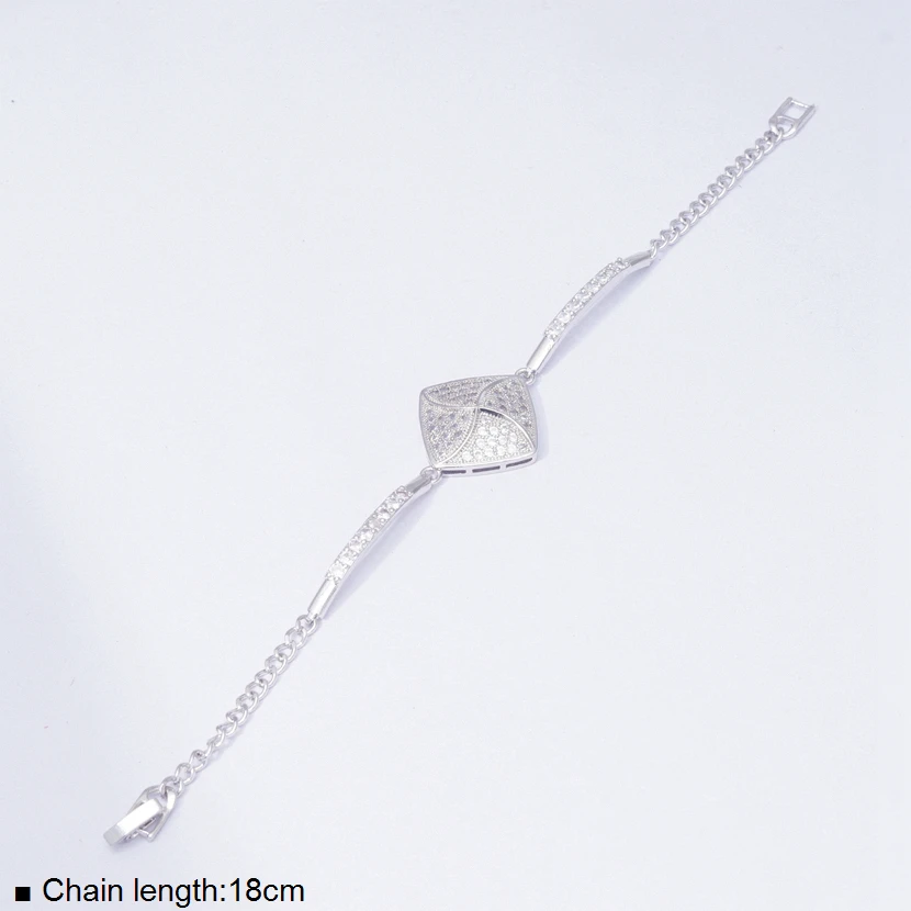 Свадебные браслеты цепочки белого золота для женщин и мужчин маленькие