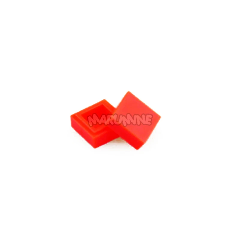 Красный MARUMINE 1000 шт. 1x1 плитки блоков оптом аксессуары кубики Moc игрушки 3070 совместим со всеми основными брендами для детей здания - Цвет: Красный