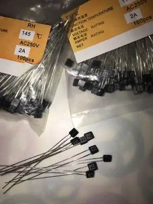 100PCS RH 92 95 102 105 115 120 125 130 135 140 145 150 Degree Thermal Fuse temperature fuse 2A 250V fan motor thermal | Электроника