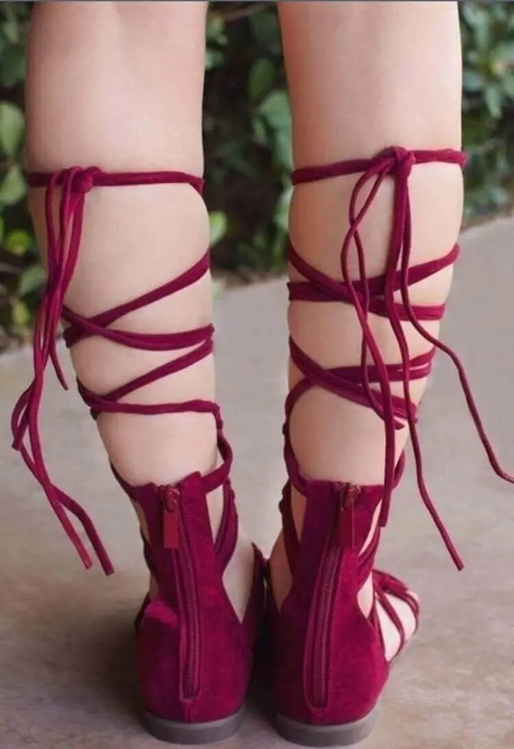 

Women Sandals Gladiator Sandals For Women Summer Shoes Female Flat Sandals Rome Style Cross Tied Sandals Shoes Women E376