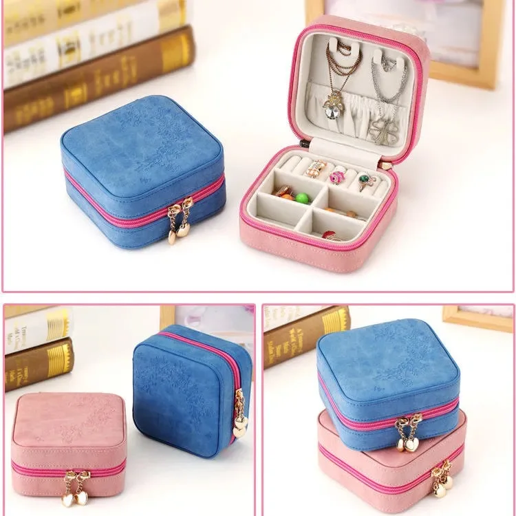 

Simple Princess European Style Multifunctional Portable Travel Bracelet Necklace Jewelry Storage Box