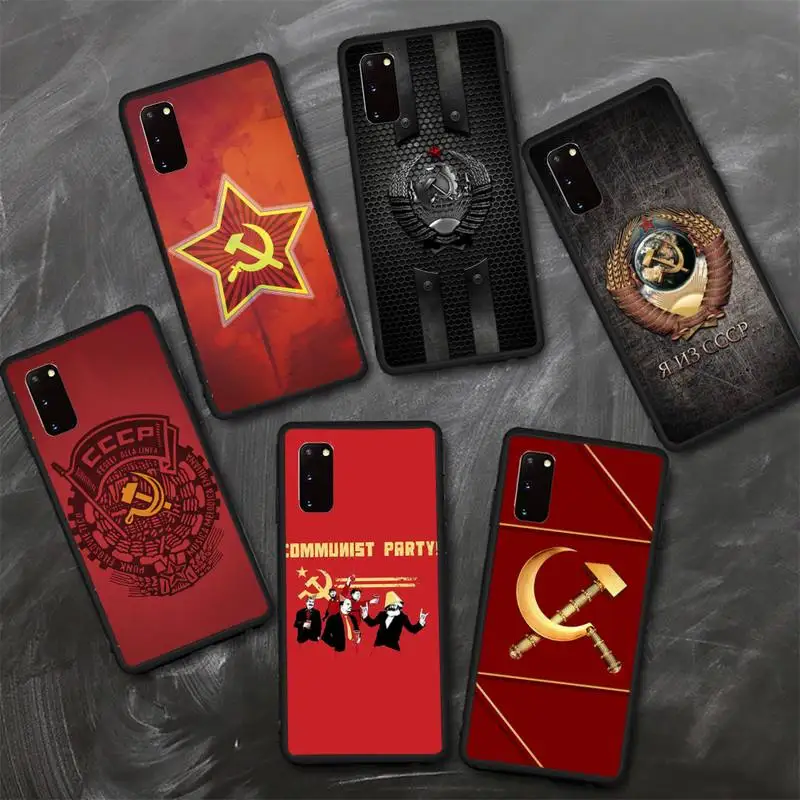 

Russian Stalin Ussr Communism Phone Case TPU For Samsung S6 S7 S8 S9 S10 plus S20 S21 S30ultrs Fundas Cover