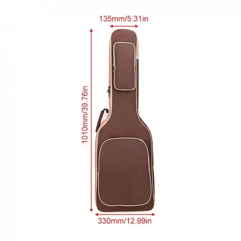 101x33x6 см Оксфорд ткань электрогитара Gig Bag двойные ремни Pad 8 мм хлопок утолщение мягкий чехол водонепроницаемый рюкзак