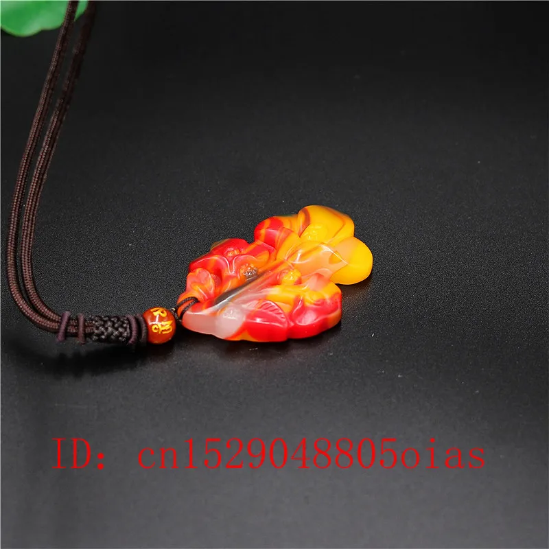 Натуральный Цвет Китайский нефритовый цветок кулон Магнолия ожерелье модное