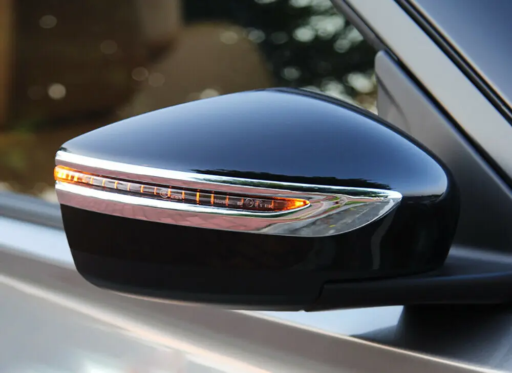 

For Nissan Kicks 2017 2018 Chrome Side Rearview Mirror Molding Strip Cover Trim