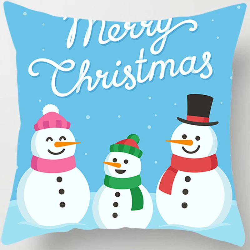 Наволочки для подушек Снежный человек и солнечный свет двухсторонний узор