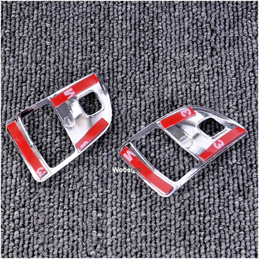 2 шт. Стайлинг интерьера автомобиля АБС пластик хромированный чехол на руль для Kia