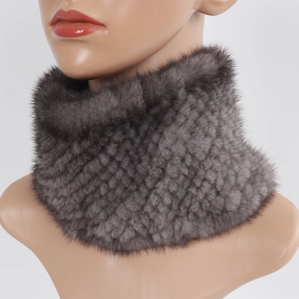 Новое поступление для женщин из натурального меха норки кольцо шарфы повязки