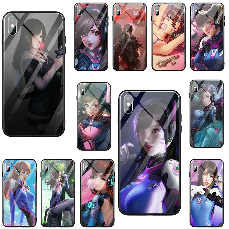Чехлы Dva из закаленного стекла для телефонов iPhone X XR XS 11 Pro Max 8 7 6 6S Plus 7Plus 8Plus |