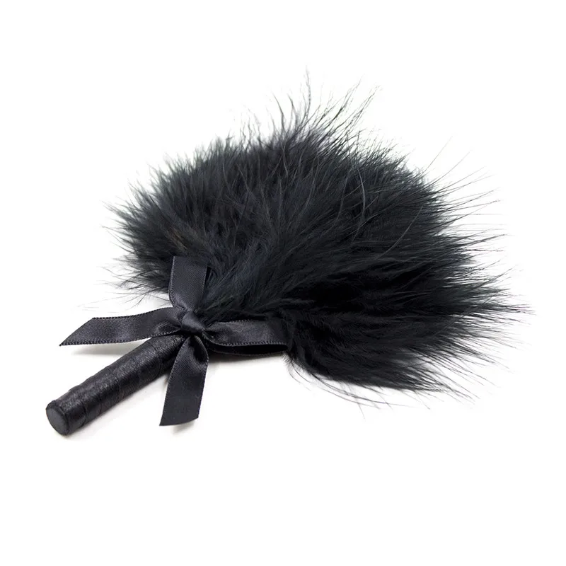 БДСМ секс бандаж секс-игрушки для пар Фетиш с перьями хлыст-флоггер порка раба см