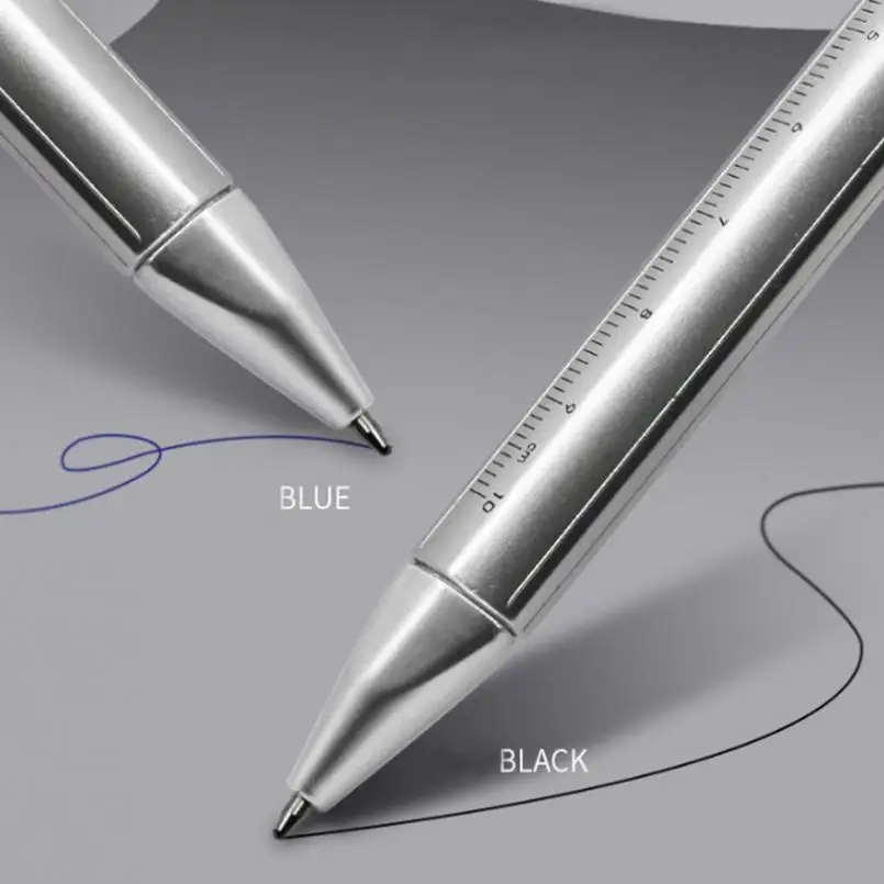 Шариковая ручка с нониусом 2 в 1 многофункциональная гелевыми чернилами 0-100 мм