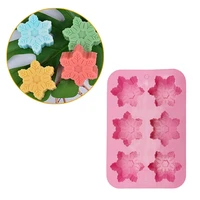 christmas silicone snowflake mold candle soap diy aromatherapy plaster candle decorating mould candy chocolate making tools