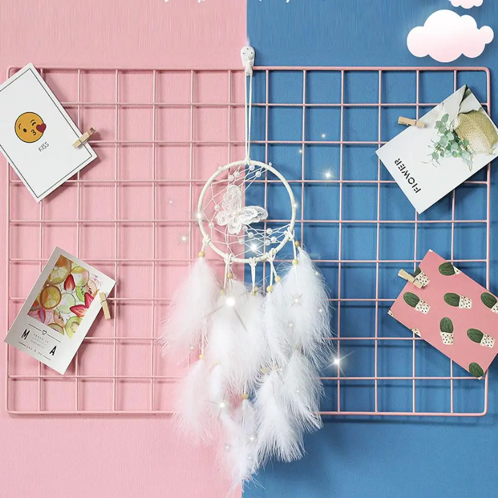 Белая бабочка Dromenvanger светодиодный светильник Романтический Ловец снов